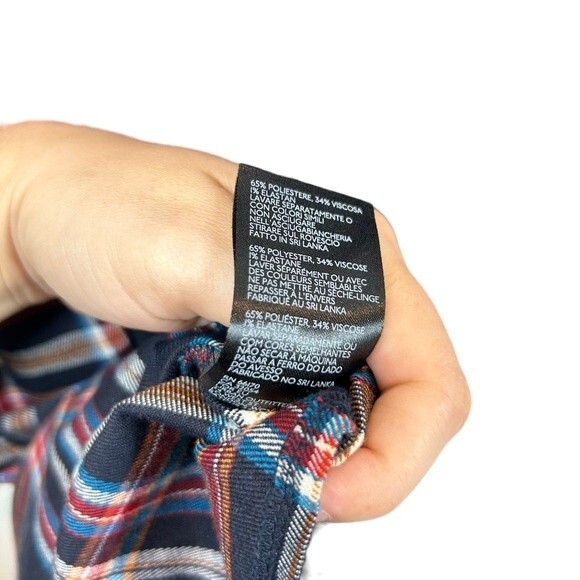 Urban Outfitters Urban Renewal Plaid Tartan Mini Dress S Academia Grunge Red - Picture 6 of 6